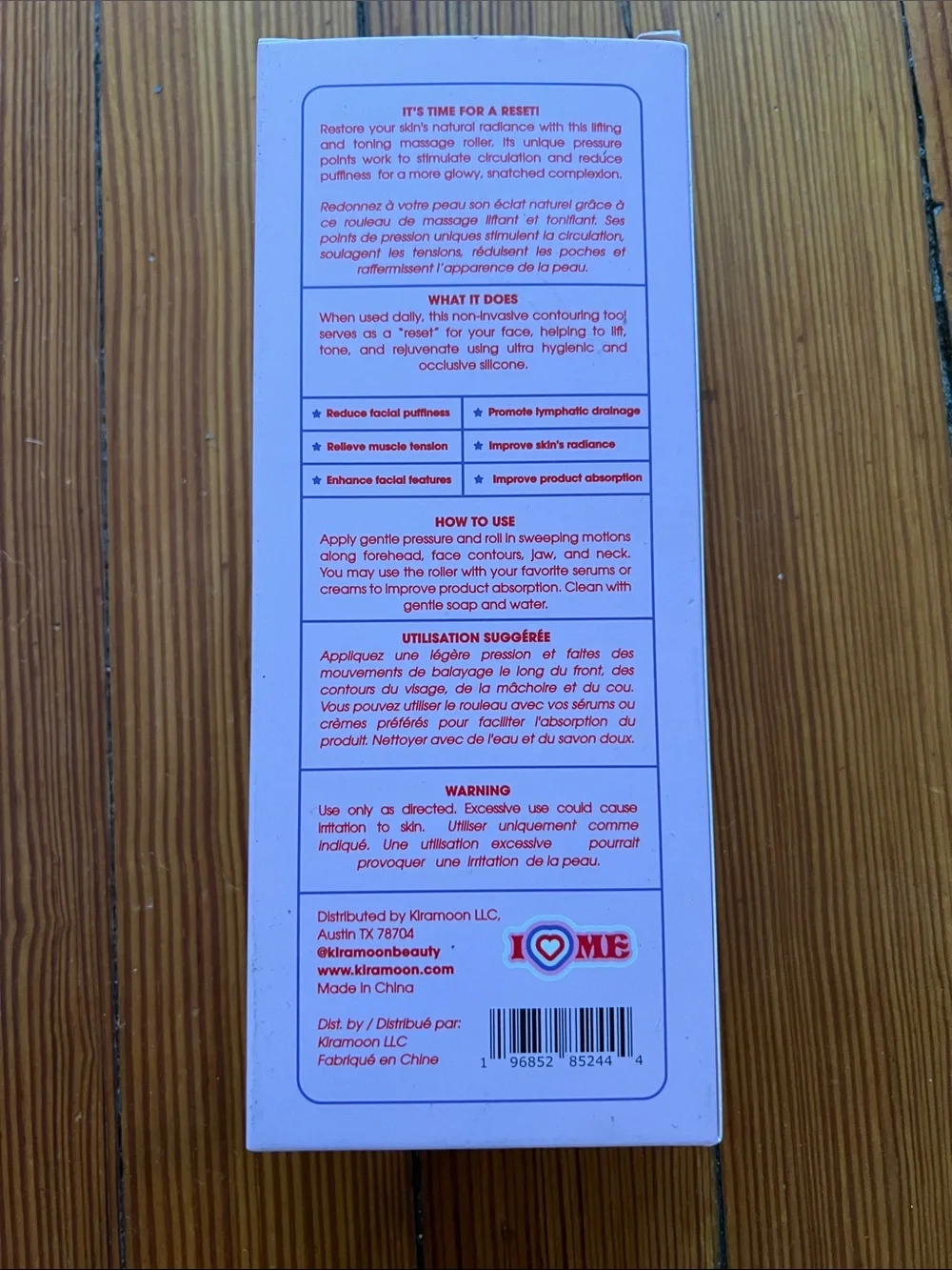 Pink Face & Neck Roller – Gentle Massage & Toning